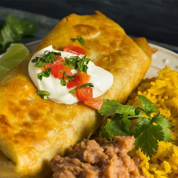 Beef or Chicken Chimichangas